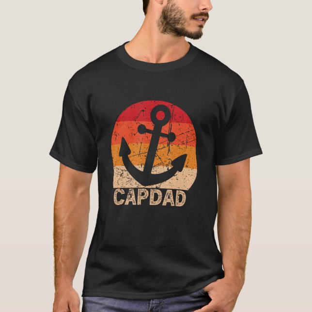 Camiseta Capdad Capitão Marinheiro Dia do Pai (Frente)