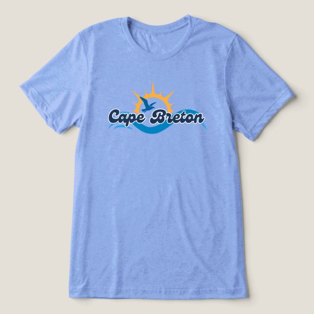 Camiseta Cape Breton Gaivota e Onda Tee (Design frontal)