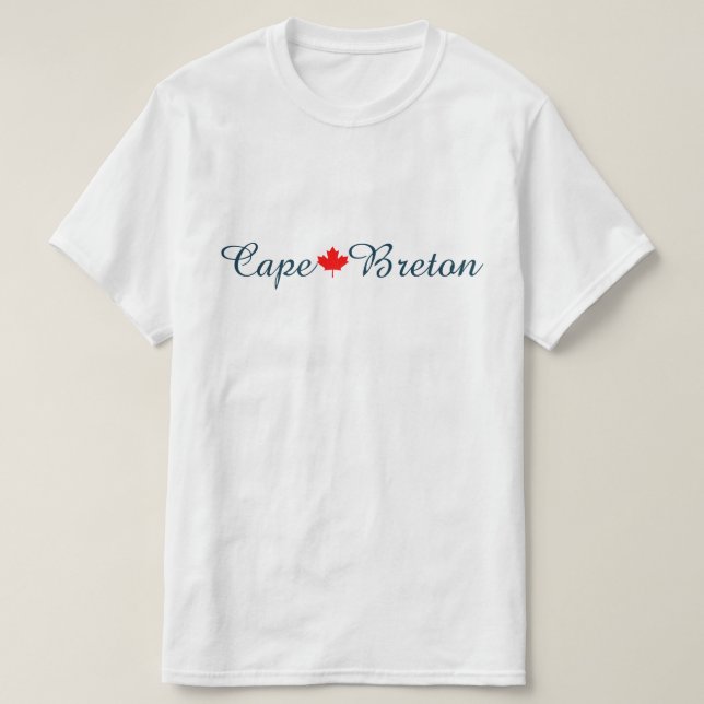Camiseta Cape Breton Nova Scotia Halifax Personaliza o Cana (Frente do Design)