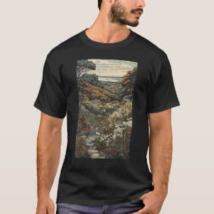 Camiseta Cape Cod Landscape Japonês Ukiyo-e Woodblock Prin