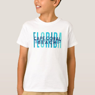 Camiseta Cape Coral Beach Florida (Ondas do Oceano)