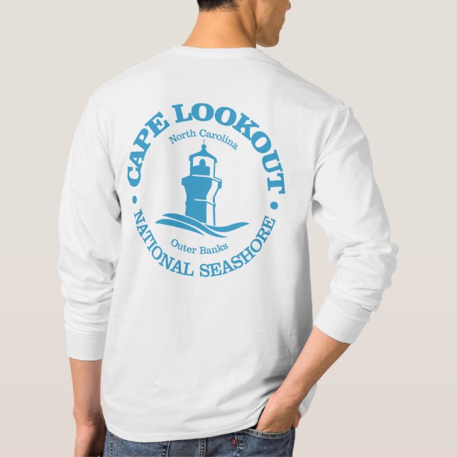 Camiseta Cape Lookout (farol) (Verso)