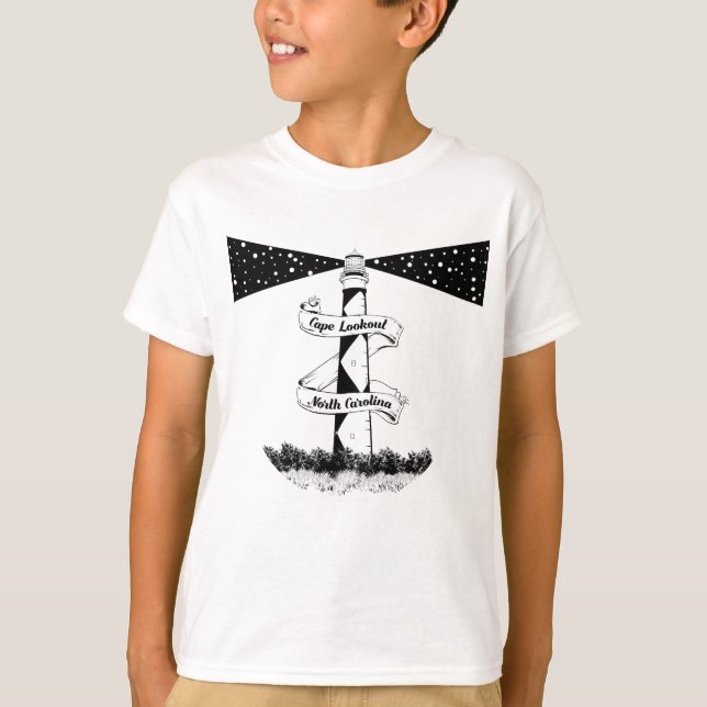 Camiseta Cape Lookout Lighthouse Carolina do Norte (Frente)
