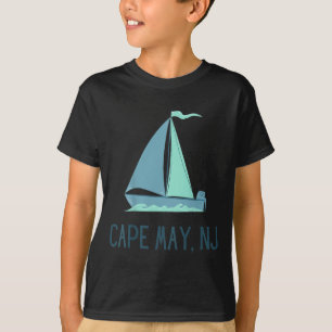 Camiseta Cape May Nova Jersey Navegando Velero Praia