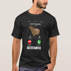 Camiseta Capibara Rodent Capybara Chama Humor Animal