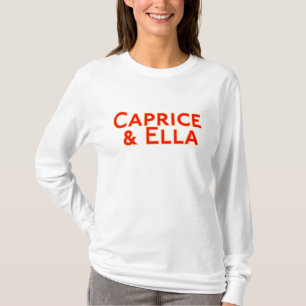 Camiseta Capice e Ella Long Sleeve Tee, de uso feminino