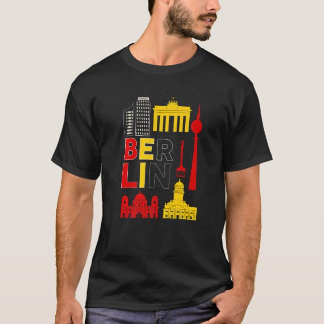 Camiseta Capital de Berlim da Alemanha (Frente)