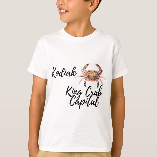 Camiseta Capital de caranguejo de Kodiak (Frente)
