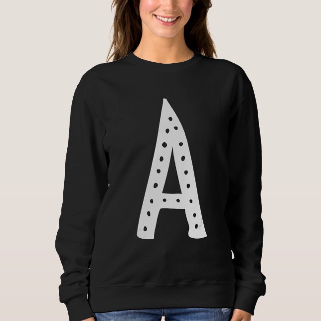 Camiseta Capital Letter A Monogram Initial Alphabet (Frente)