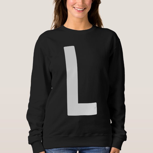 Camiseta Capital Letter L Monogram Norwester Font Initial A (Frente)