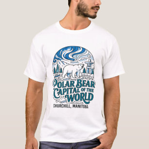 Camiseta Capital Mundial do Urso Polar Churchill Manitoba
