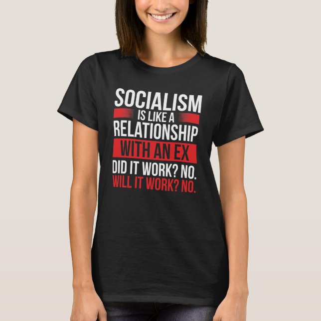 Camiseta Capitalismo Anti-Socialismo Mercado Livre (Frente)