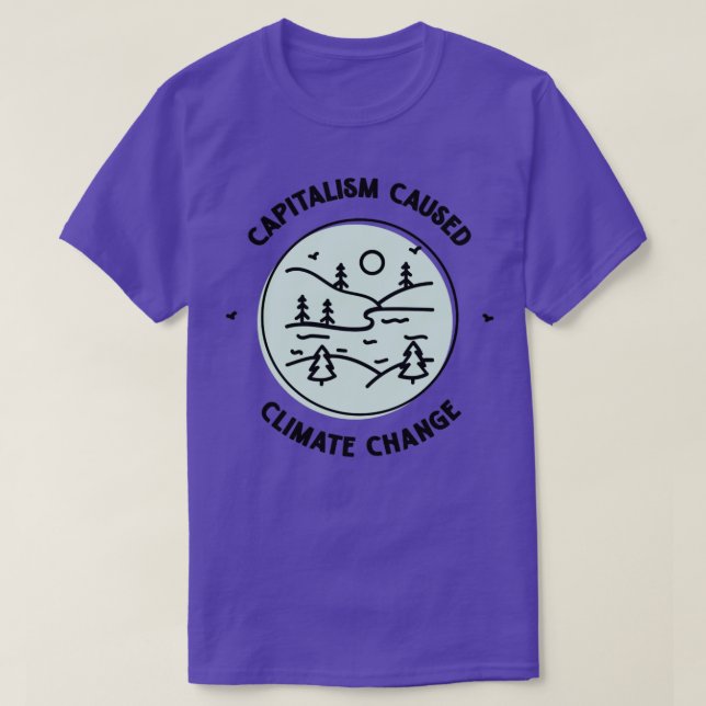 Camiseta Capitalismo Causou Mudanças Climáticas2 (Frente do Design)