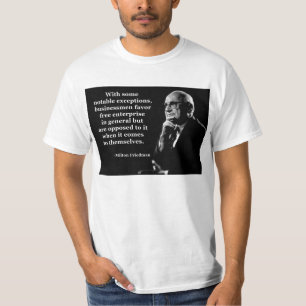 Camiseta Capitalismo de pessoas com cunha de Milton