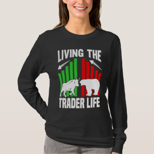 Camiseta Capitalismo do Mercado de Ações Negociador Diário