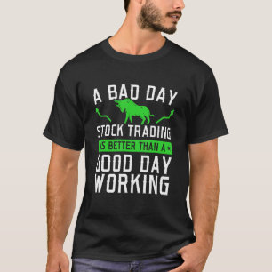 Camiseta Capitalismo do Mercado de Ações Negociador Diário