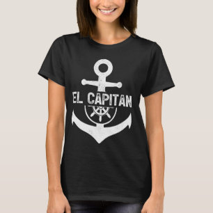 Camiseta Capitão Anchor de Barcos do Barco El Capitan