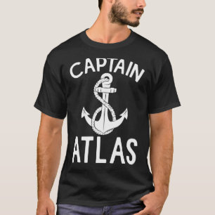 Camiseta Capitão Atlas Navio Barco de Navegação