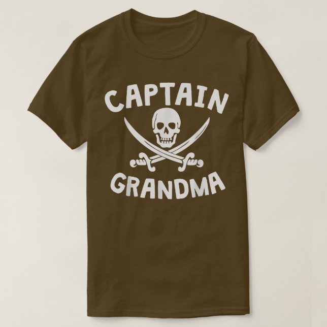 Camiseta Capitão Avó Pirata Engraçado  (Frente do Design)