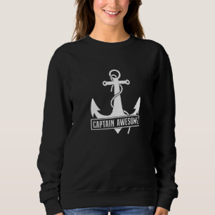 Camiseta Capitão Barco à Vela Incrível Navegando Barco à Ve