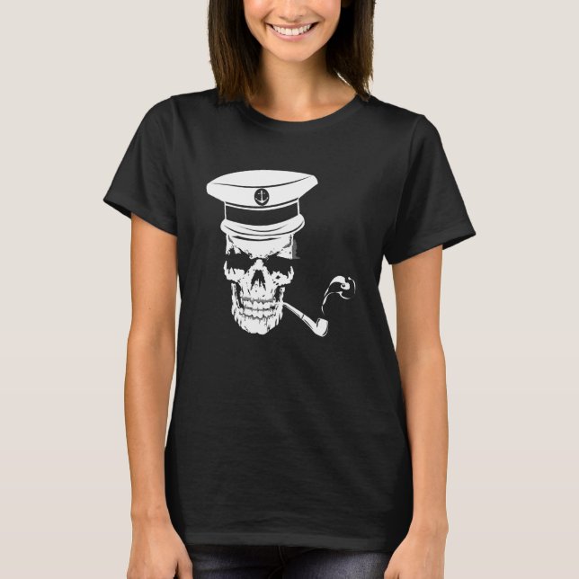 Camiseta Capitão Barco Marítimo Marítimo Marítimo Marítimo  (Frente)