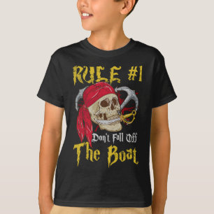 Camiseta Capitão barco Pirates Diversão Pirate Não Cai Em T