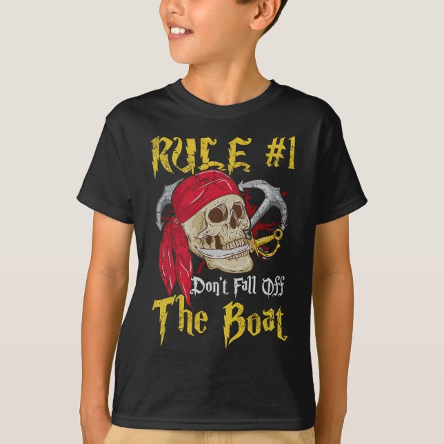 Camiseta Capitão barco Pirates Diversão Pirate Não Cai Em T (Frente)