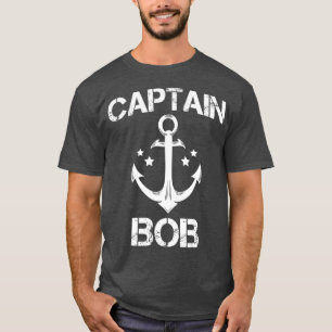 Camiseta CAPITÃO BOB Engraçado Aniversário Nome Personaliza