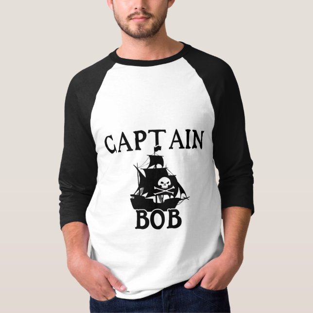 Camiseta Capitão Bob (navio pirata) (Frente)