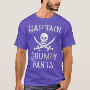 Camiseta Capitão Calças Grumpy Ponto Pirata Personalizado