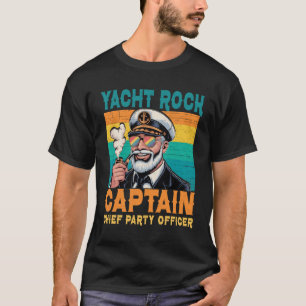 Camiseta Capitão Chefe de Rock Embarcações Oficial de Pontã