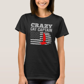 Camiseta Capitão Crazy Catamaran à vela 13