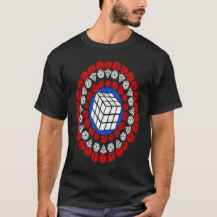 Camiseta Capitão Cuber Speed Cortando Homens Quebra-cabeça
