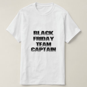 Camiseta Capitão da Equipe da Black Friday
