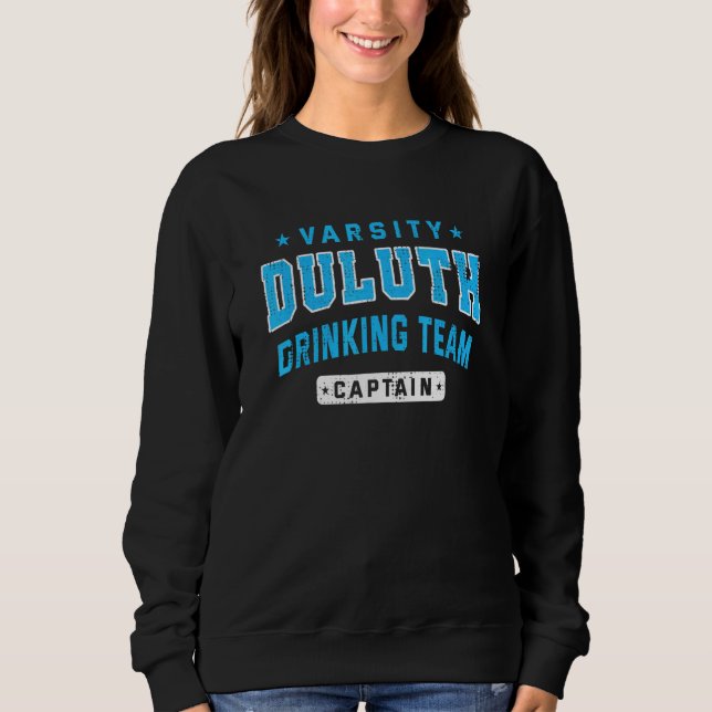 Camiseta Capitão da Equipe de Bebida de Duluth Cerveja  Beb (Frente)