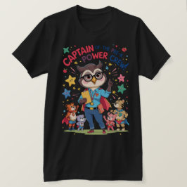 Camiseta Capitão da Equipe de Poder Pré-Escolar