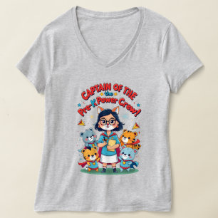 Camiseta Capitão da Equipe de Poder Pré-Escolar