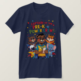 Camiseta Capitão da Equipe de Poder Pré-Escolar