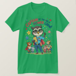 Camiseta Capitão da Equipe de Poder Pré-Escolar