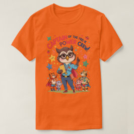 Camiseta Capitão da Equipe de Poder Pré-Escolar