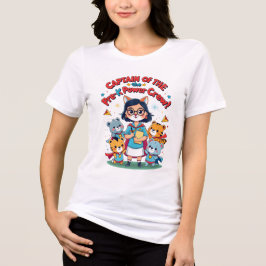 Camiseta Capitão da Equipe de Poder Pré-Escolar