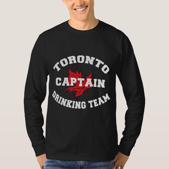 Camiseta Capitão da equipe do bebendo de Toronto (Frente)