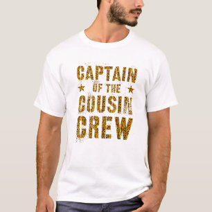 Camiseta CAPITÃO DA TRIPULAÇÃO DO COUSIN Leopard Imprima Gr