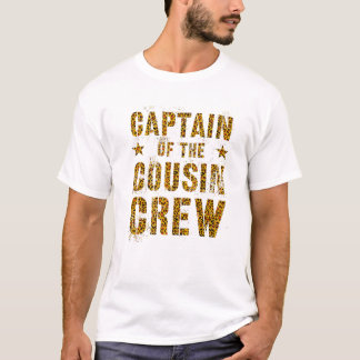Camiseta CAPITÃO DA TRIPULAÇÃO DO COUSIN Leopard Imprima Gr