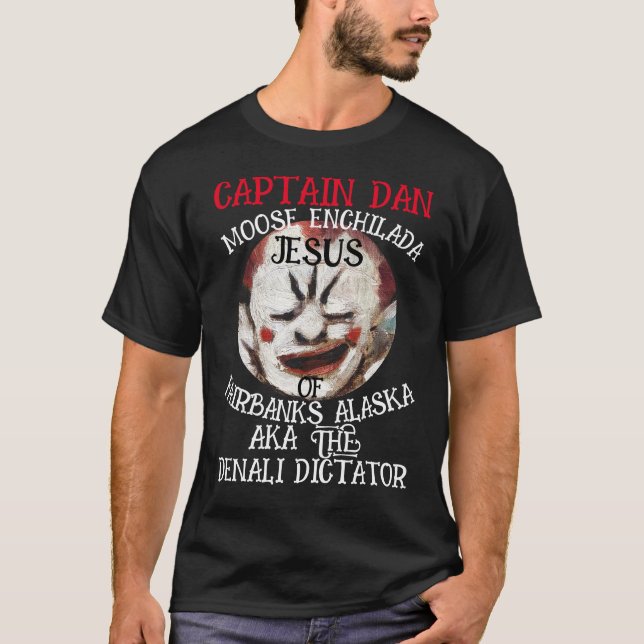 CAMISETA CAPITÃO DAN MOOSE CARIBOU QUEIJO ENCHILADA JESUS  (Frente)