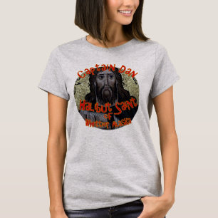 Camiseta Capitão Dan, o Santo do Halibute de Whittier Alasc