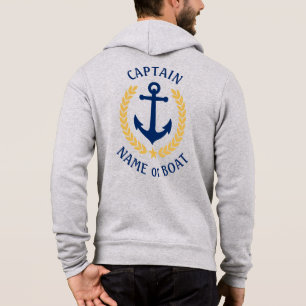 Camiseta Capitão de Ancoragem Náutica Seu Nome De Barco D