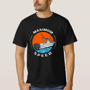 Camiseta Capitão de barco a motor de velocidade