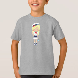 Camiseta Capitão de Barco, Capitão, Garota Bonita, Cabelo L