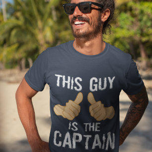 Camiseta Capitão de barco engraçado dizendo: